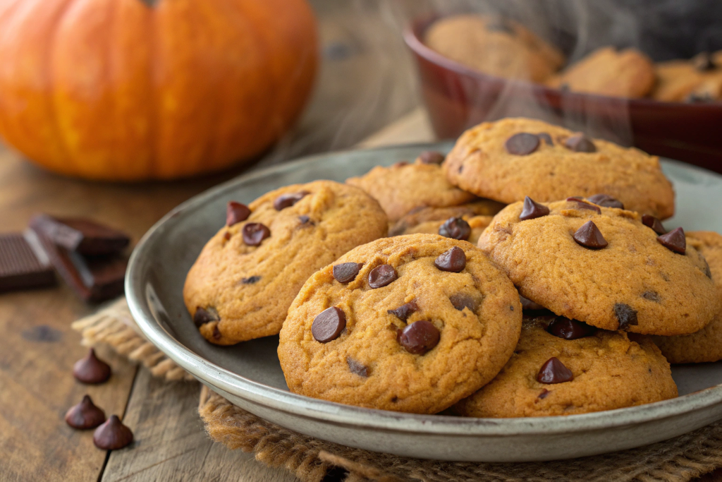 Pumpkin Chocolate Chip Cookies