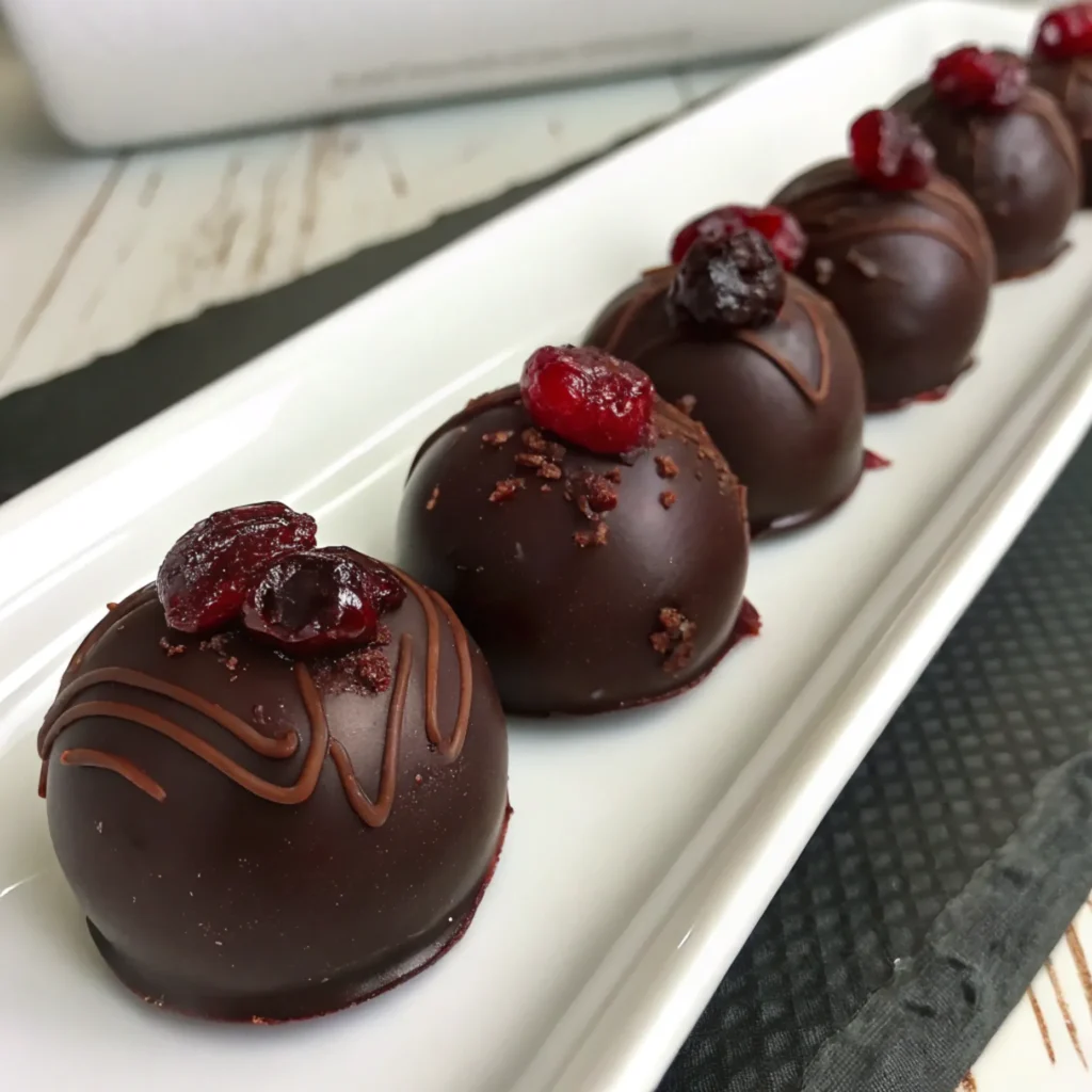 Dark Chocolate Cranberry Truffles Dark Chocolate Cranberry Truffles Dark Chocolate Cranberry Truffles Dark Chocolate Cranberry Truffles