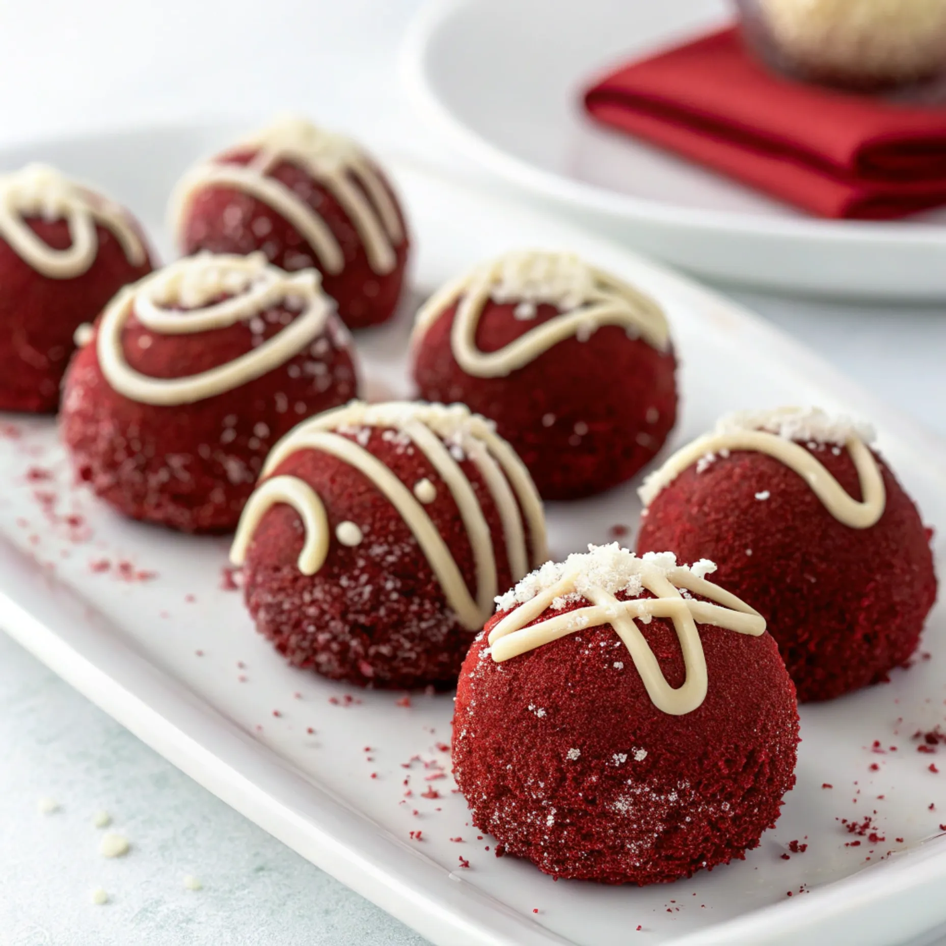 Red Velvet Christmas Truffles